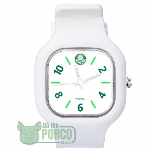 Relógio Troca Pulseira Pares White Palmeiras
