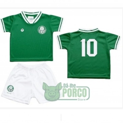 Kit Camiseta e Shorts Infantil Palmeiras