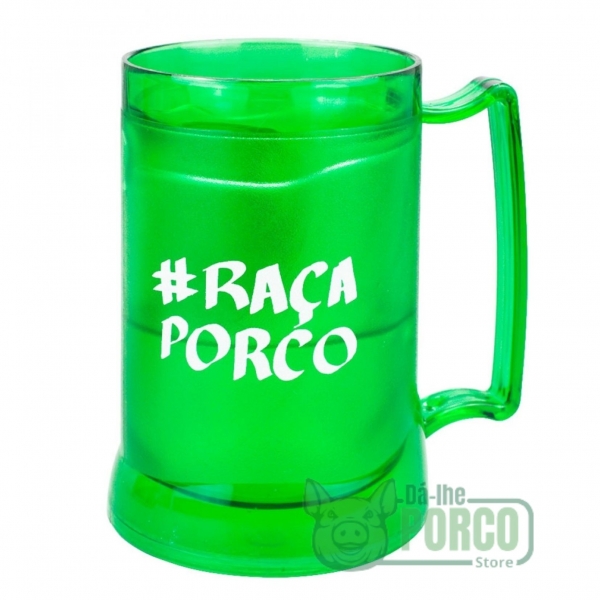 Jogo com 2 Canecas Gel Isolante Térmico 400ml - Palmeiras