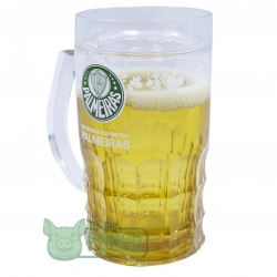 Caneca Cerveja Gel 600ml Palmeiras