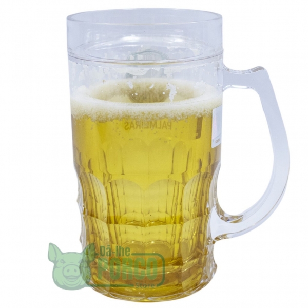 Caneca Cerveja Gel 600ml Palmeiras