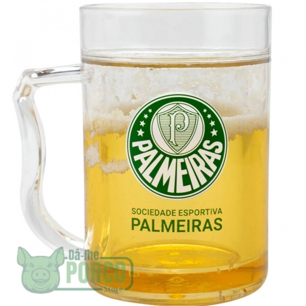 Caneca Cerveja Gel 200ml Palmeiras