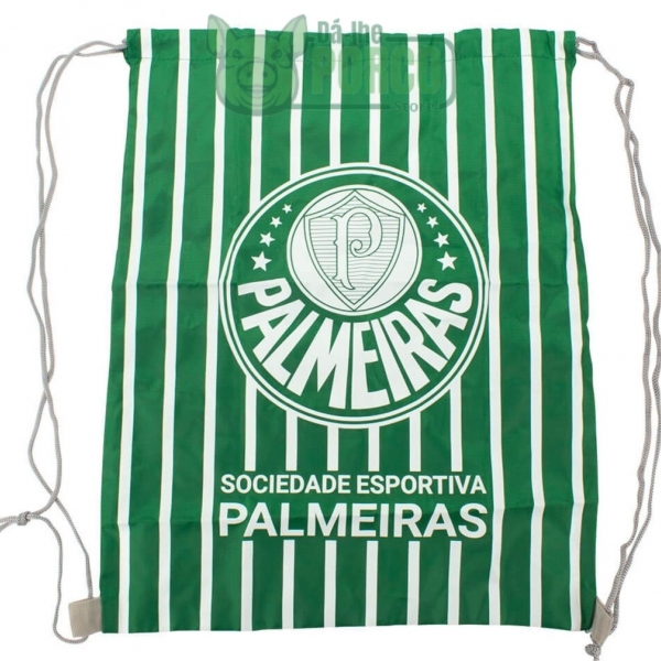 Garrafa Plástica 450ml Com Mochila Tipo saco Palmeiras