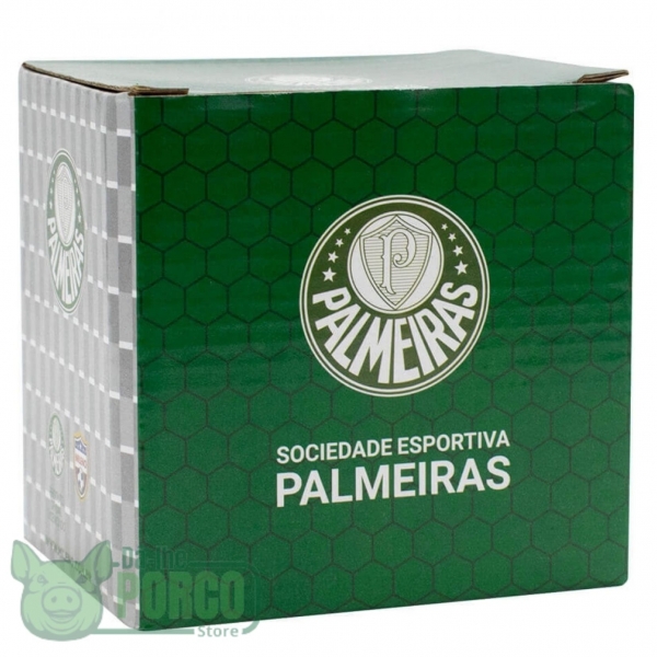 Caneca Vidro 310ml Com Abridor - Palmeiras