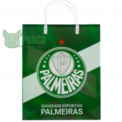 Sacola De Presente Bandeira 33x9x27cm Palmeiras