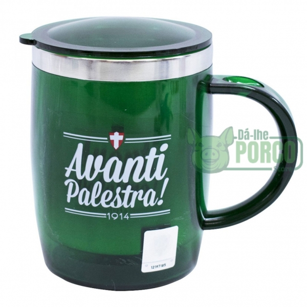 Caneca Térmica Avanti Palestra Com Tampa 450ml Palmeiras