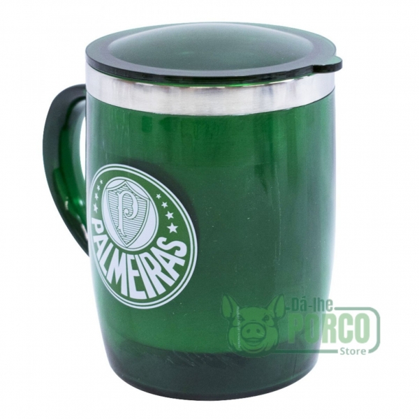 Caneca Térmica Avanti Palestra Com Tampa 450ml Palmeiras