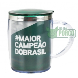 Caneca Térmica Com Tampa 450ml (#MaiorCampeão) - Palmeiras