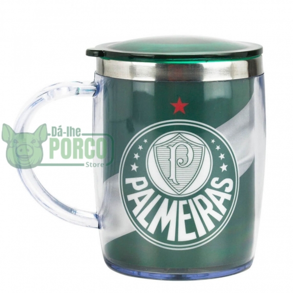 Caneca Térmica Com Tampa 450ml (#MaiorCampeão) - Palmeiras