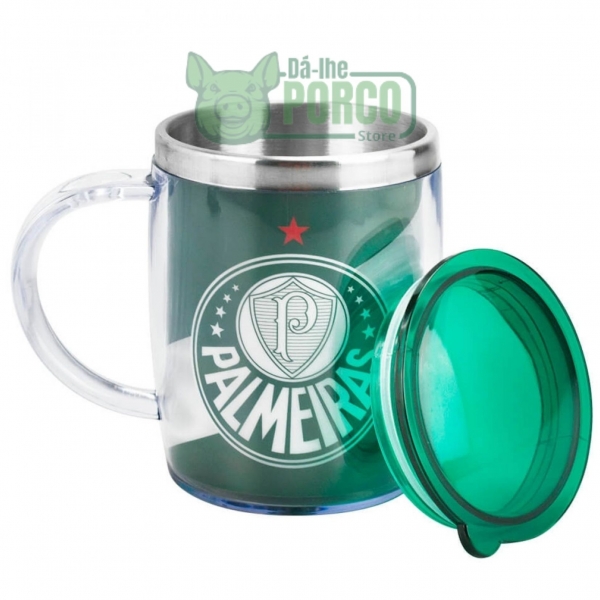 Caneca Térmica Com Tampa 450ml (#MaiorCampeão) - Palmeiras