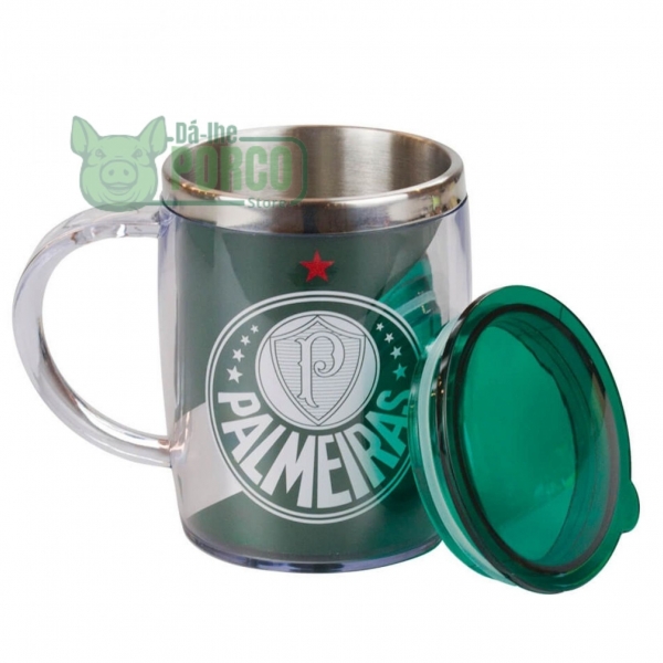 Caneca Térmica Com Tampa 450ml (SEP) - Palmeiras