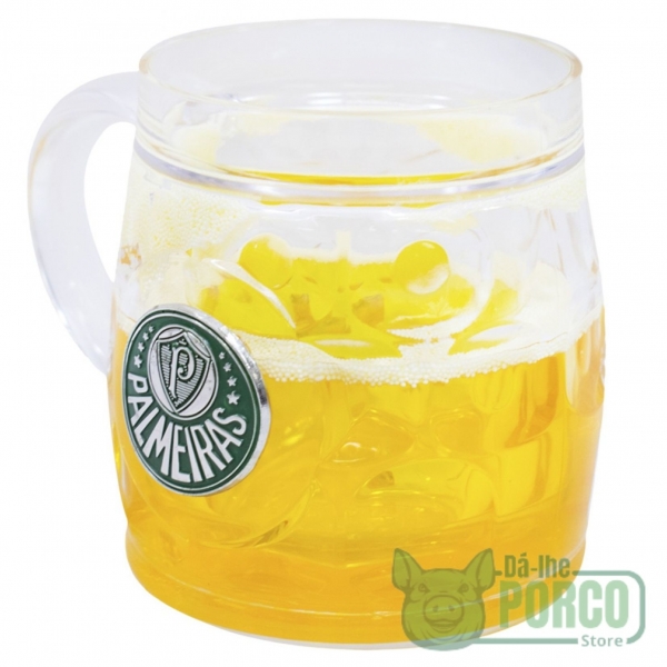 Caneca Cerveja Gel Base Grossa 400ml Palmeiras