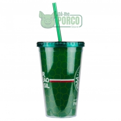 Copo Canudo 450ml - Palmeiras
