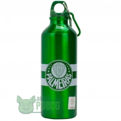Garrafa Alumínio Com Prendedor 500ml Palmeiras
