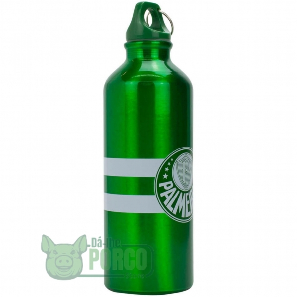 Garrafa Alumínio Com Prendedor 500ml Palmeiras