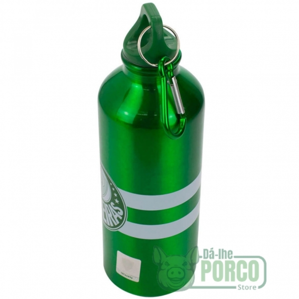 Garrafa Alumínio Com Prendedor 500ml Palmeiras