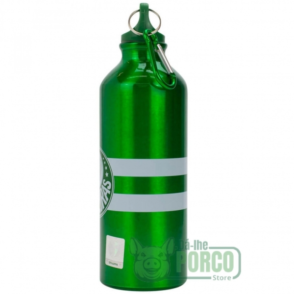 Garrafa Alumínio Com Prendedor 500ml Palmeiras
