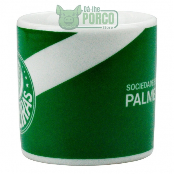 Mini Caneca Porcelana 120ml - Palmeiras
