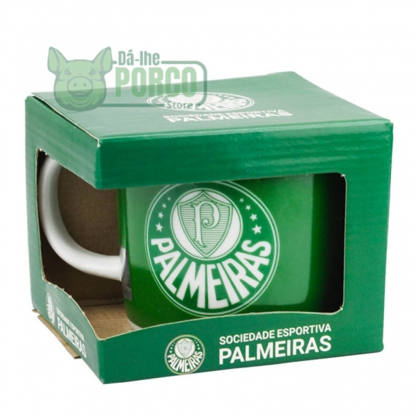 Caneca Porcelana 450ml - Palmeiras