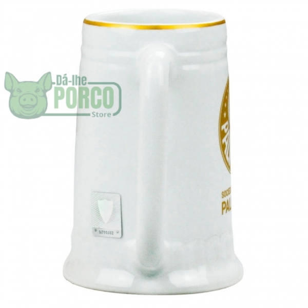 Caneca Branca Porcelana 500ml - Palmeiras