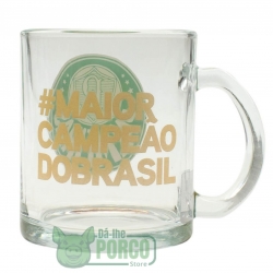 Caneca De Vidro Com Abridor De Garrafas 350ml - Palmeiras