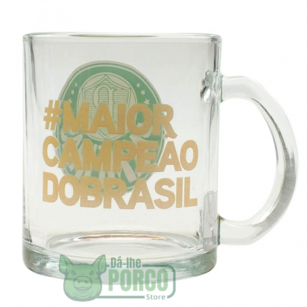 Caneca De Vidro Com Abridor De Garrafas 350ml - Palmeiras