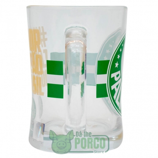 Caneca De Vidro Gigante 660ml #MaiorCampeão Palmeiras