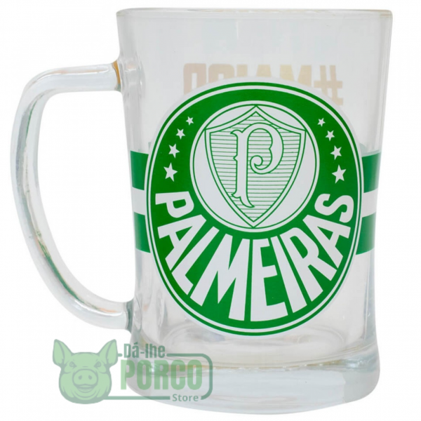 Caneca De Vidro Gigante 660ml #MaiorCampeão Palmeiras