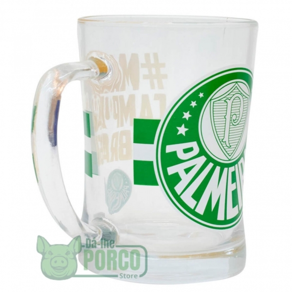 Caneca De Vidro Gigante 660ml #MaiorCampeão Palmeiras