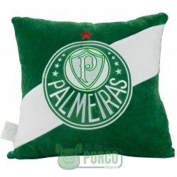 Almofada Quadrada Escudo Time 36x36cm - Palmeiras