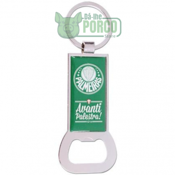 Jogo Caneca De Vidro e Abridor De Garrafas 370ml - Palmeiras