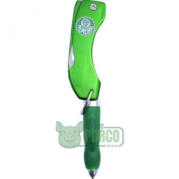 Caneca de Vidro com Brasão Metal 400ml - Palmeiras