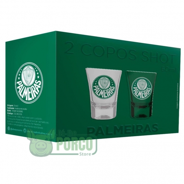 Copo Shot Prime Palmeiras (2 Unidades)