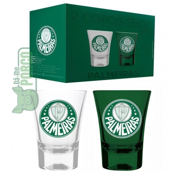 Copo Shot Prime Palmeiras (2 Unidades)