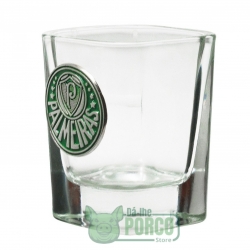 Jogo Com 2 Copos De Vidro Para Shot 70ml Palmeiras