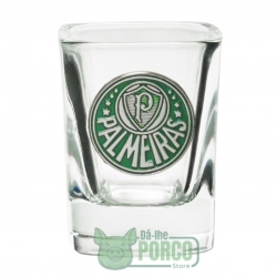 Jogo Com 2 Copos De Vidro Para Shot 70ml Palmeiras