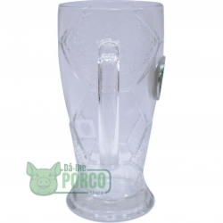 Caneca Vidro Bola Futebol 630ml Palmeiras