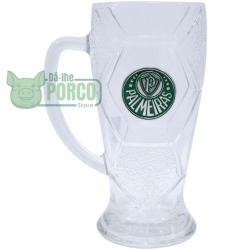 Caneca Vidro Bola Futebol 630ml Palmeiras