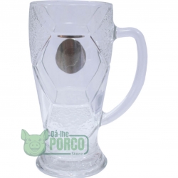 Caneca Vidro Bola Futebol 630ml Palmeiras