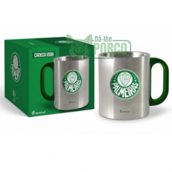 Caneca Metal Inox 300 ml Palmeiras