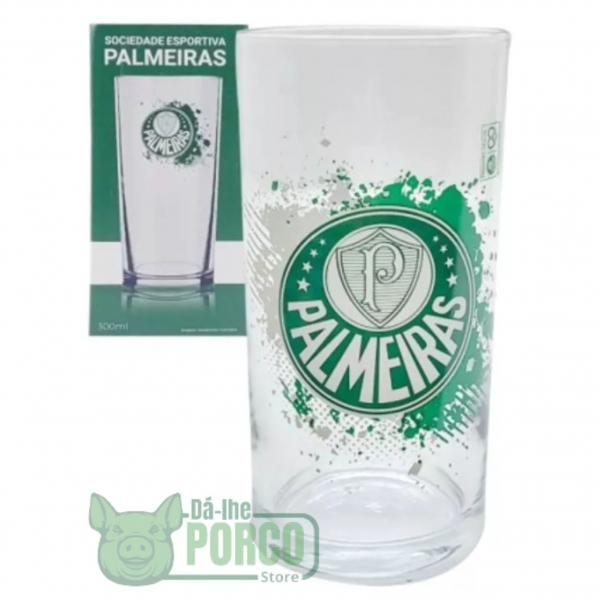 Copo Cylinder Na Luva 300 ml Palmeiras