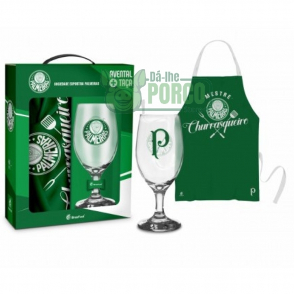 Taça 330 ml com Avental Palmeiras