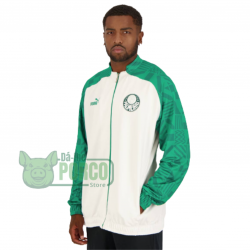 Jaqueta Puma Palmeiras Pré-Jogo Branca