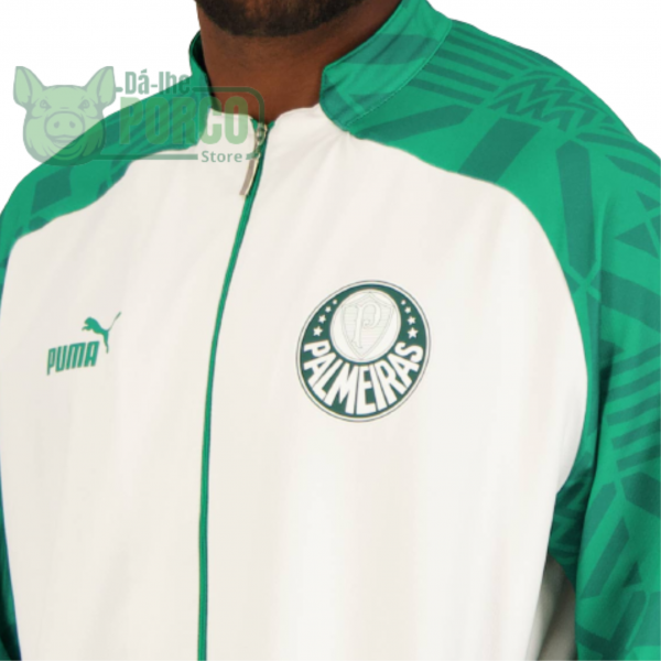 Jaqueta Puma Palmeiras Pré-Jogo Branca