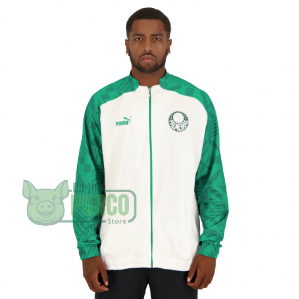 Jaqueta Puma Palmeiras Pré-Jogo Branca