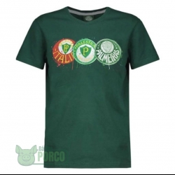 Camisa Masculina Evolução dos Escudos Palmeiras