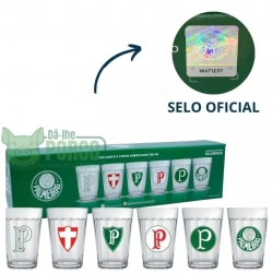 Jogo de Copo Americano 190ml Com 6 Unidades Palmeiras