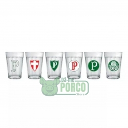 Jogo de Copo Americano 190ml Com 6 Unidades Palmeiras