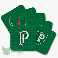 Porta Copos Mix 1 Palmeiras (6 Peças)