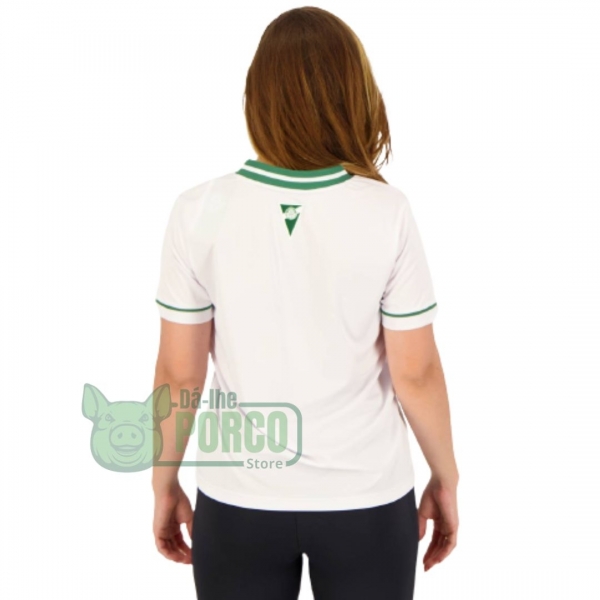 Camiseta Feminina Palmeiras Home- Branca